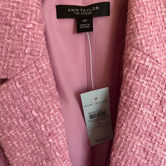 Ann Taylor Lavender Textured Blazer - Picture 2 of 2